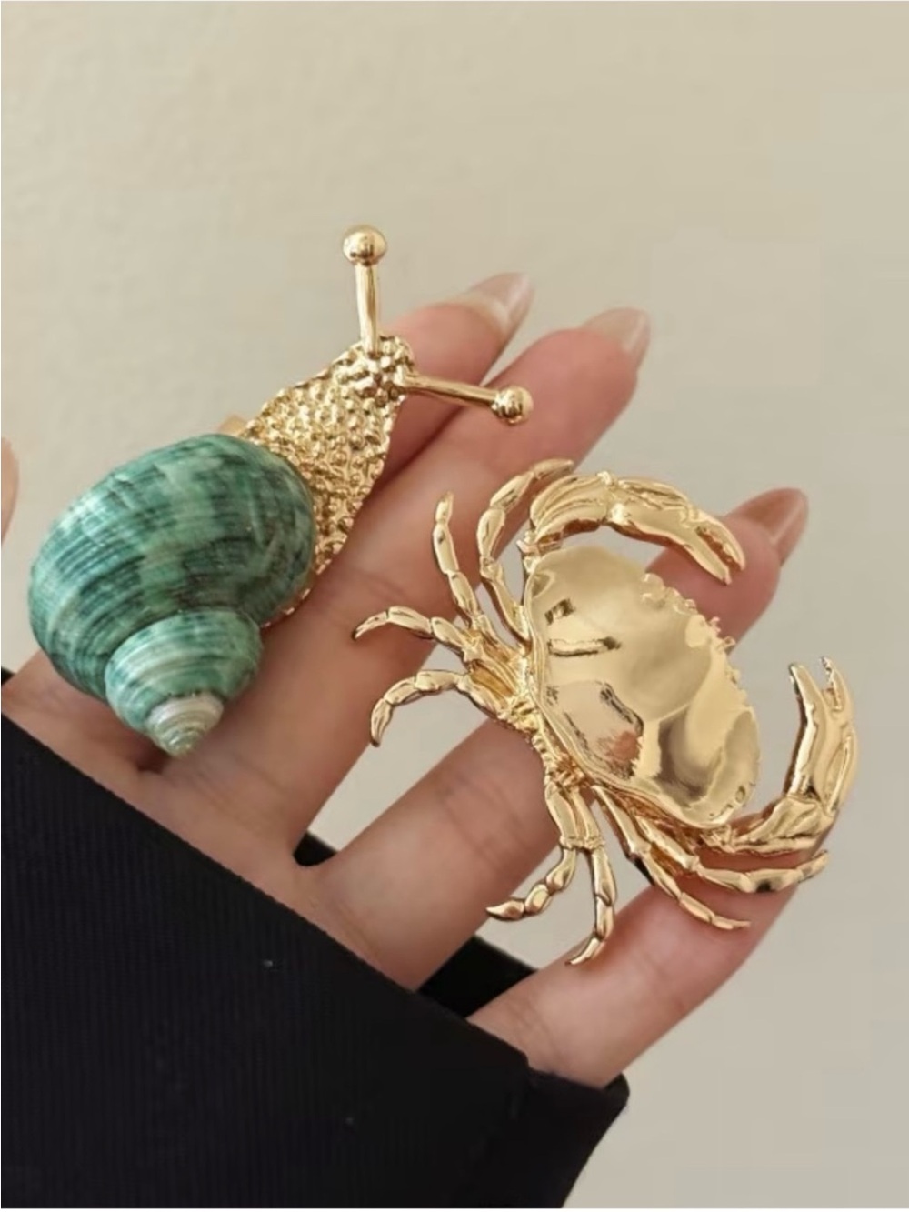 NEW! Unique Statement Gold Crab Ring 🦀 (A2-65) - Picture 6 of 8